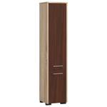 Hochschrank FIN 2T Eiche Sonoma Dekor - Wenge Dekor