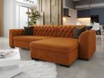 Ecksofa Lerito Orange - Ecke davorstehend rechts