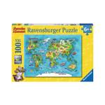 Puzzle Weltreise 100 Teile XXL