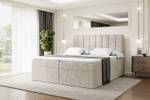 Boxspringbett OTTA Ecru - Breite: 140 cm - H3