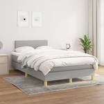 Boxspringbett 3017288-2 Hellgrau - 123 x 193 cm