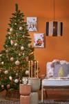 Jupe de sapin de Noël Marron - Bois massif - 50 x 21 x 50 cm