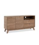 Meuble TV Budapest Marron - Bois manufacturé - 40 x 70 x 140 cm