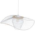 Lampe suspension LUNGA Beige - Blanc