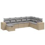 Gartensitzgruppe K6700(8-tlg) Beige - Massivholz - 69 x 62 x 62 cm