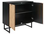 Sideboard ALASKA Schwarz - Eiche Hell