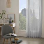 Voilage MOLY Gris - Textile - 135 x 240 x 135 cm