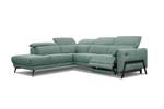 Ecksofa Scala (5-Sitzer mit Relax) Grün - Ecke davorstehend links