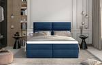 Box Spring Lit Clivia Bleu