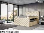 Boxspringbett Duke Beige - Breite: 146 cm - H3