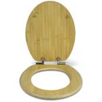 WC-Sitz mit Absenkautomatik - Bambus Braun - Holzwerkstoff - 38 x 5 x 44 cm