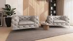 Chesterfield Sessel Klareno Grau