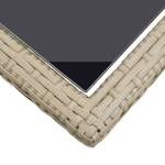 Garten-Essgruppe (3-tlg) 3072459 Beige - Kunststoff - Polyrattan - 53 x 72 x 110 cm