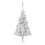 Sapin de noël artificiel Gris - Argenté - Blanc - 93 x 180 x 93 cm