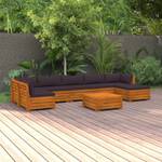 Garten-Lounge-Set (8-teilig) 3087331 Grau