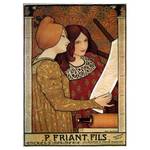 Wandbild Drucktinten P. Friant Fils Multicolor