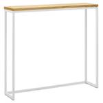 Table Mange debout 30x120x110cm BL-NA Blanc - Bois massif - Bois/Imitation - 30 x 110 x 30 cm