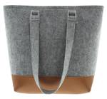 Filztasche Liv Braun - Grau - Textil - 45 x 68 x 13 cm