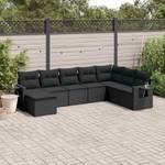 Gartensitzgruppe K5868(8-tlg) Schwarz - Massivholz - 69 x 62 x 55 cm