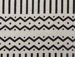 Couverture UNNAO Noir - Blanc - Fibres naturelles - 130 x 1 x 180 cm