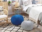 Pouf CONRAD Blau - Marineblau - 50 x 35 x 50 cm