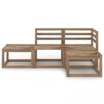 Mobilier de jardin (lot de 4) 3067600 Marron - Bois manufacturé - Bois/Imitation - 64 x 70 x 64 cm