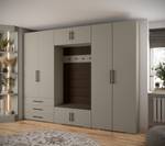 Garderobe Inova 3 Z14 Schwarz - Braun - Grau - Schwarz