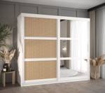 ARMOIRE À PORTES COULISSANTES PLECIONKA Largeur : 200 cm - Argenté