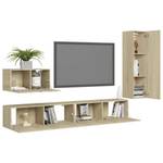 TV-Schrank 4er Set D326 Braun - Holzwerkstoff - 30 x 30 x 60 cm