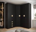 Garderobe Inova 4 Z1 Schwarz - Gold