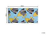 Tapis enfant FIZME Noir - Bleu - Blanc - Jaune - Textile - 140 x 80 x 80 cm