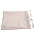 Housse de protection pour parasol 3,5m Blanc crème - Gris