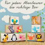 Lifeney Aufbewahrungsbox mit Tiger Motiv Kunststoff - 33 x 38 x 4 cm