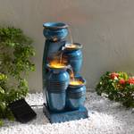 Solar-Gartenbrunnen RJ-23062B Blau - Kunststoff - 29 x 73 x 32 cm