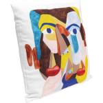 Coussin Artistic visage Polyester - Multicolore