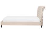 Doppelbett REIMS Beige - Braun - Textil - 193 x 118 x 230 cm