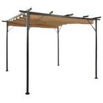 Pergola 3004447 Grau - Metall - 300 x 225 x 300 cm