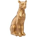 Dekofigur Polyresin Panther, Goldene