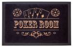 Fussmatte Pokerroom Schwarz - Kunststoff - 40 x 1 x 60 cm