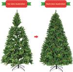 225cm LED Künstlicher Weihnachtsbaum Grün - Kunststoff - 150 x 225 x 150 cm