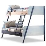 Etagenbett Trio Grau - Holzwerkstoff - 137 x 161 x 209 cm