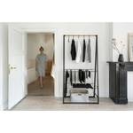 Linn Clothes Rack Schwarz - Metall - 100 x 190 x 57 cm