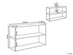 Konsolentisch TAOS Schwarz - Braun - Glas - 122 x 76 x 40 cm