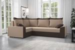 Ecksofa PAULI-PLUS Beige - Ecke davorstehend links