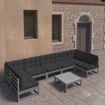 Garten-Lounge-Set (8-teilig) 3009750-2 Anthrazit - Grau