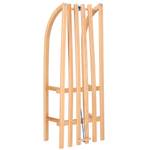 Holzschlitten mit Zugseil 89cmBuchenholz Braun - Massivholz - 35 x 22 x 89 cm