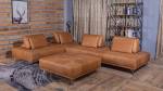 Modulsofa mit Hocker WIOLO Braun