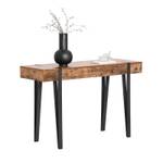 Table Console FSB88-F Marron - Bois manufacturé - Métal - 120 x 75 x 41 cm