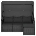 Gartensofa 3029485 (3er Set) Schwarz