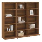 CD-Schrank 3002090 Braun - Eiche Dunkel - 23 x 89 cm